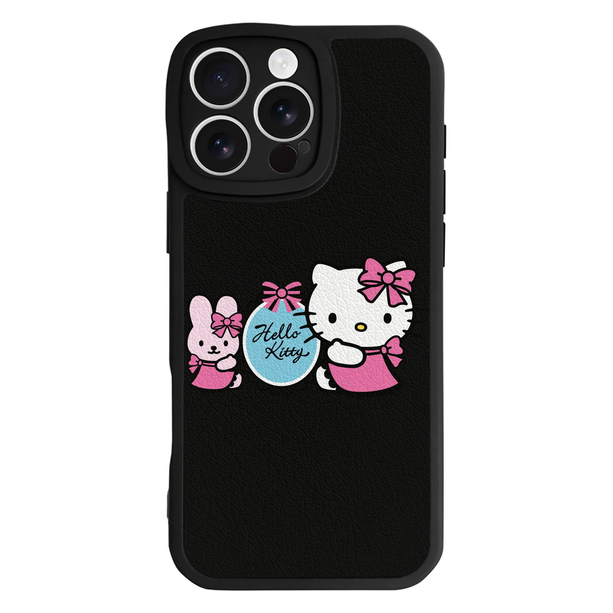 （画像用） Hello Kitty ハローキティ 【iPhone 16シリーズ対応】シリコンスマホケース（レザー調） 材質：シリコン